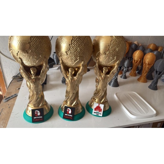 Mini Futbol Türkiye 50 cm boyunda final kupası