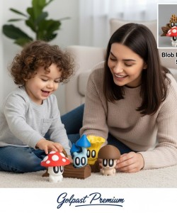 bloblap mushrooms 5 li set oyuncak