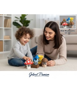 bloblap mushrooms 5 li set oyuncak