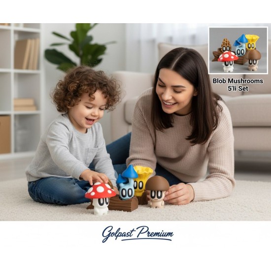 bloblap mushrooms 5 li set oyuncak