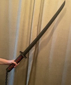 Ichigo Bleach Black Katlanabilir Katana (Gerçek Boyut)