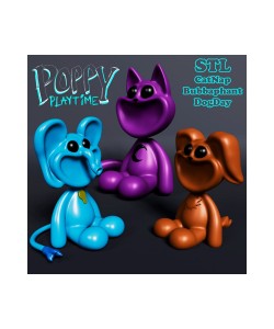 Catnap, Dogday, Bubba Poopy Playtıme 3 lü Set (15 CM)