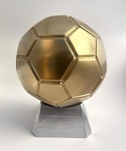 STANDLI FUTBOL TOPU 20 CM gold