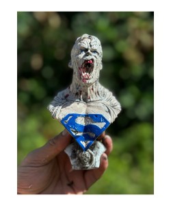 Zombi Superman boyalı büst figür