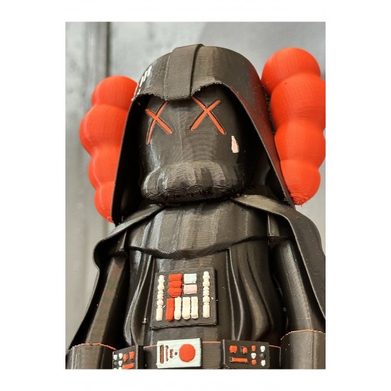 Kaws Darth Vader Figür Kaws Boyalı Figür Kaws Starwars Figür Büyük Boy 20CM