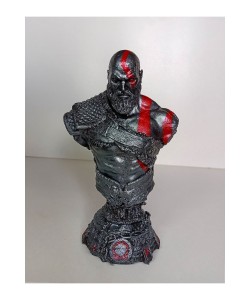 Mini Boy God Of War Kratos Gümüş Eskitme Polyester Figür