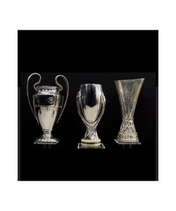 25 cm Uefa 3’lü kupa Set süper-uefa-şampiyonlar ligi (Orjinal GoPLAST)