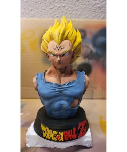 Dragon Ball Majin Vegeta Büst Vegata Boyalı Büst