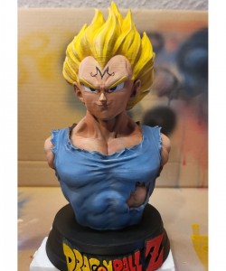 Dragon Ball Majin Vegeta Büst Vegata Boyalı Büst