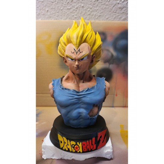 Dragon Ball Majin Vegeta Büst Vegata Boyalı Büst