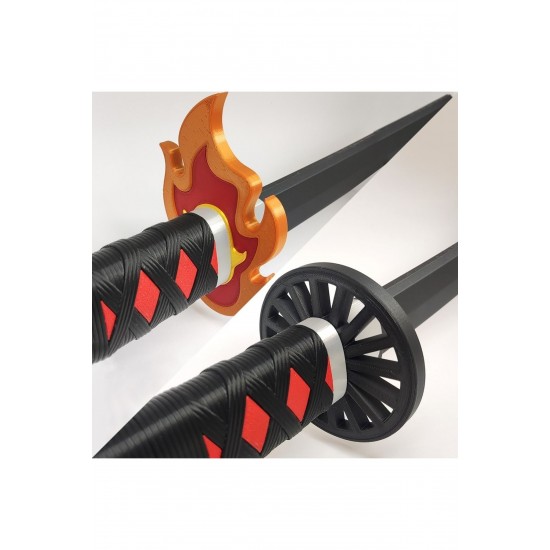 TANJIRO S KATANA FROM DEMON SLAYER HAREKETLİ AÇILIR KAPANIR KATANA (1 METRE)  CNQRKSCJ4795