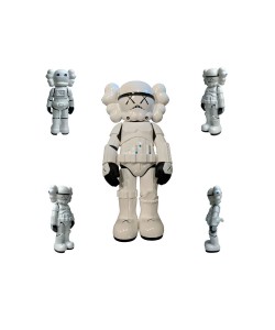 Kaws Stormtrooper Figür Kaws Boyalı Figür Kaws Starwars Figür Büyük Boy 20CM