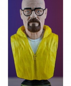 Walter White Breaking Bad Boyalı Büst / Figürü