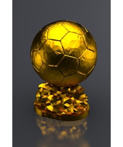 Messi Ballon D or Maketi Gold Kaplama 25 Cm