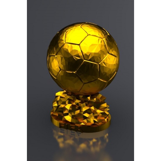 Messi Ballon D or Maketi Gold Kaplama 25 Cm