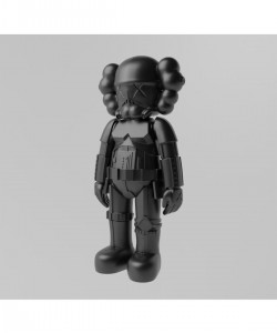 Kaws Stormtrooper Figür Kaws Boyalı Figür Kaws Starwars Figür Büyük Boy 20CM SİYAH