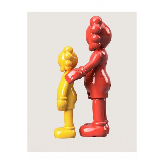 KAWS Çift Boyalı Figür Character Figure Büyük Boy 20CM