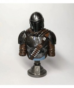 Star Wars The Mandalorian Chracter Fİgure Boyalı Büst Figür 15Cm