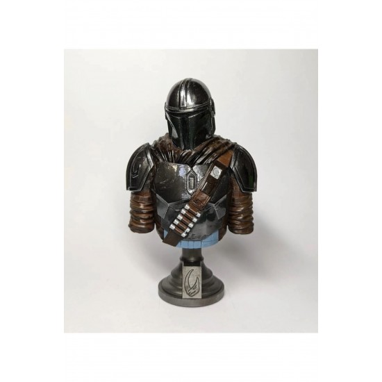 Star Wars The Mandalorian Chracter Fİgure Boyalı Büst Figür 15Cm