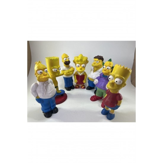 Simpsonlar ailesi 7 adet 13 cm set