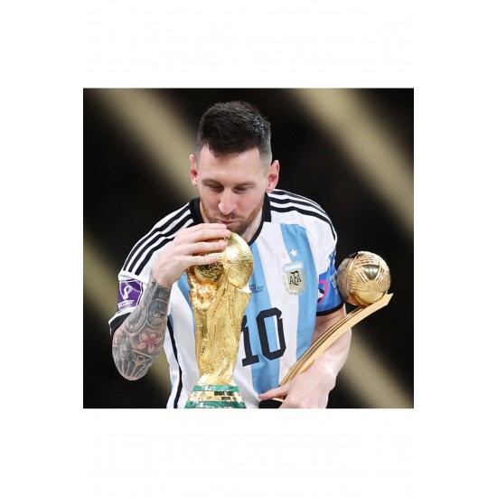 World Cup Ve Altın Top Ödülü Messi (25CM 400GR)