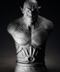 The Hobbit Azog Bust - Ürün Renklidir - 12x9x20cm